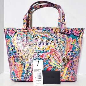 NWT Brahmin Medium Asher Tote Rainbow Reef Melbourne Multi Colorful Abstract